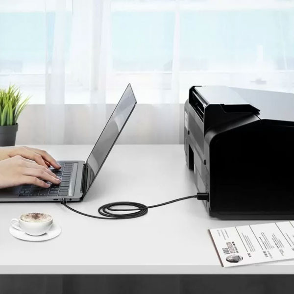 کابل USB-C پرینتر یوگرین مدل US241-50446 طول 2 متر
