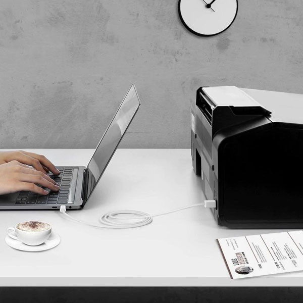 کابل USB-C پرینتر یوگرین مدل US241-50446 طول 2 متر