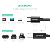 کابل USB-C پرینتر یوگرین مدل US241-50446 طول 2 متر