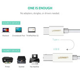 کابل USB-C پرینتر یوگرین مدل US241-50446 طول 2 متر