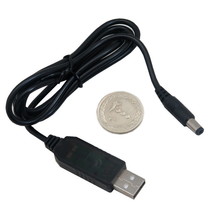 کابل تبدیل USB به DC مدل step up طول 1 متر